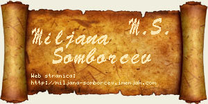 Miljana Somborčev vizit kartica